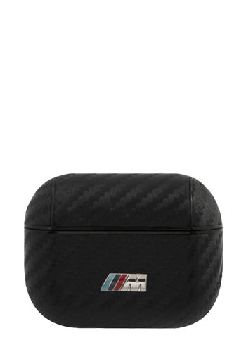 BMW Hard Cover PU Carbon Logo M Collection Black, für Apple Airpods Pro, BMAPCMPUCA, Blister