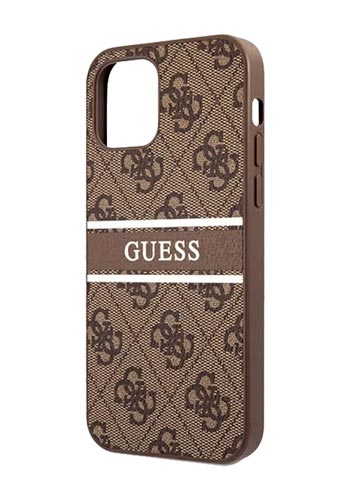 GUESS Hard Cover Brown, Apple iPhone 12 Pro Max,, GUHCP12L4GDBR, Blister