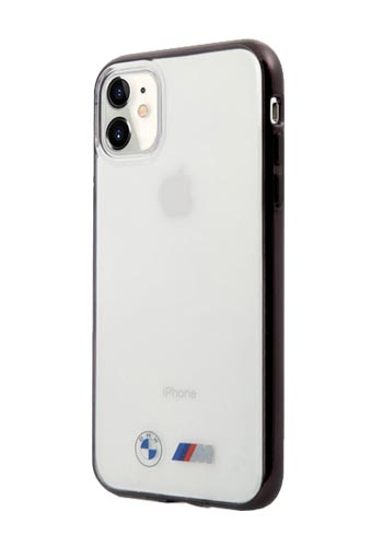 BMW Hard Cover Sandblast Transparent-Black, für Apple iPhone 11, BMHCN61MBTOK