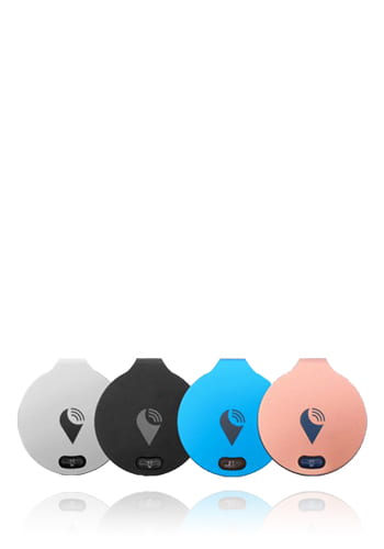 TrackR Bravo Family Pack Black, Silver, Blue, Rosegold, 4er Pack, Bluetooth Tracker