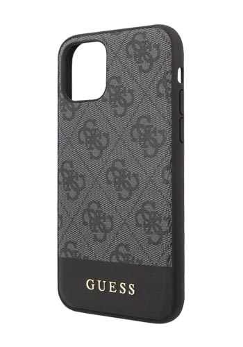 GUESS Hard Cover 4G Grey, Stripe, iPhone 11 Pro Max, GUHCN65G4GLGR, Blister
