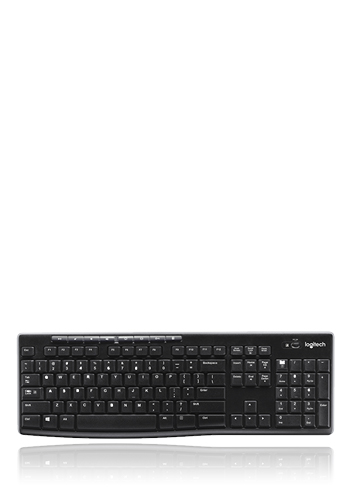 Logitech K270 Tastatur Black, kabellos, QWERTZ