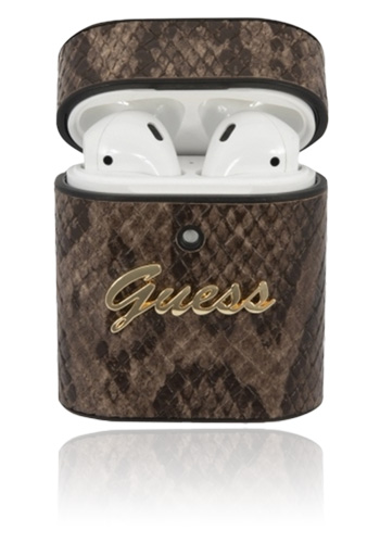 GUESS Cover Phyton Brown, für Apple AirPods Pro,GUACA2PUSNSMLBR, Blister