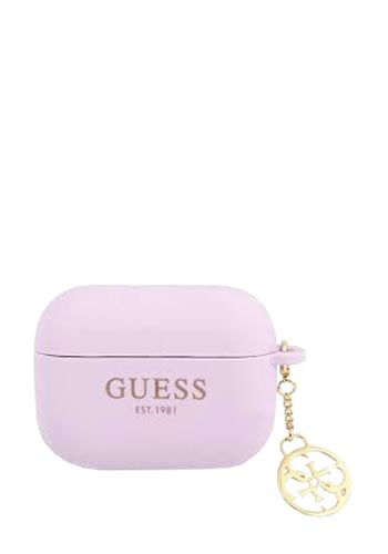 GUESS Silicone Cover 4G Charm Pink, für Apple AirPods Pro, GUAPLSC4EU