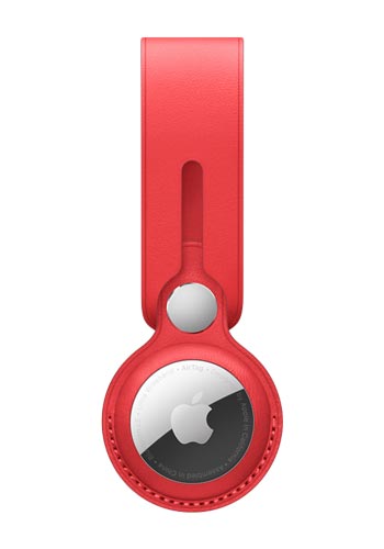 Apple AirTag Anhänger Leder Red, für Apple Airtag, MK0V3ZM/A