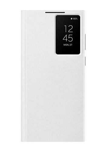 Samsung Smart Clear View Cover Book Style White, für Samsung Galaxy S22 Ultra, EF-ZS908CW