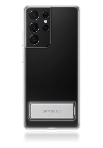 Samsung Clear Standing Cover Transparent, für Samsung G998 Galaxy S21 Ultra, EF-JG998CT, Blister