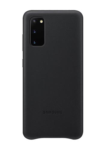 Samsung Leather Cover Black, für Samsung G985F Galaxy S20 Plus, EF-VG985LB, Blister