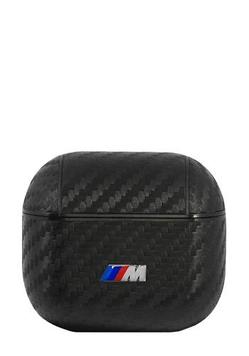 BMW Hard Cover PU Carbon Logo M Collection Black,für Apple Airpods 3, BMA3WMPUCA