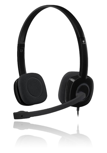 Logitech H151 Stereo Headset Black, 981-000589, Universal, Blister