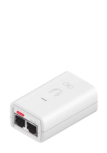 Ubiquiti Networks PoE Injector, 24VDC, 0.3A Gigabit, POE-24-7W-G-WH (Gigabit Whi POE-24-7W-G-WH