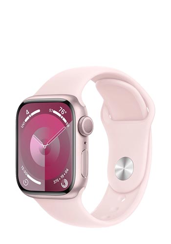 Apple Watch S9 Aluminium GPS Pink, Sport Loop Light Pink, MR953QF/A, 41mm