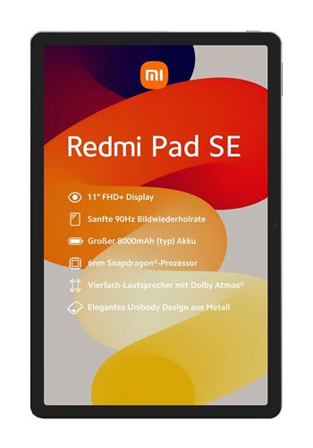 Xiaomi Redmi Pad SE 11 Zoll 4GB RAM, 128GB, Graphite Grey