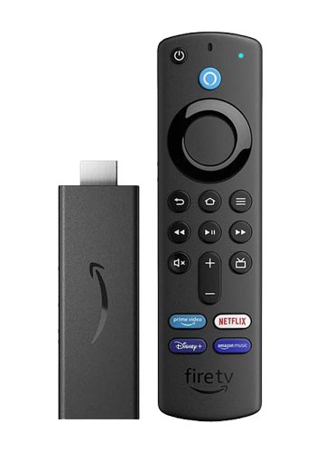 Amazon Fire TV Stick mit Alexa-Sprachfernbedienung 8 GB, Black, mit TV-Steuerungstasten