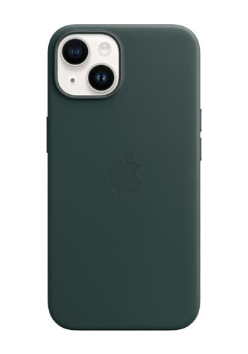 Apple Leder Case Waldgrün, für iPhone 14 Plus, with MagSafe, MPPA3ZM/A
