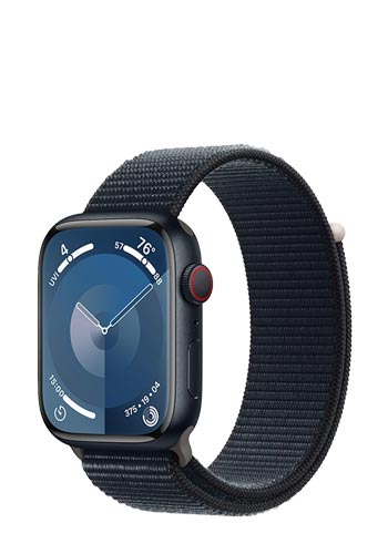 Apple Watch S9 Aluminium GPS + Cellular Midnight, Sport Loop Midnight, MRMF3QF/A, 45mm