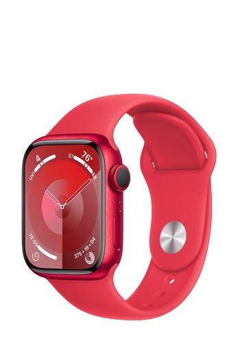 Apple Watch S9 Aluminium GPS + Cellular Red, Sport Band Red, M/L, MRY83QF/A, 41mm