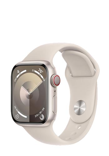 Apple Watch S9 Aluminium GPS + Cellular Starlight, Sportband Starlight, S/M, MRHN3QF/A, 41mm