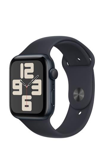 Apple Watch SE Aluminium GPS Midnight, Sportarmband Midnight Loop, MREA3QF/A, 44mm