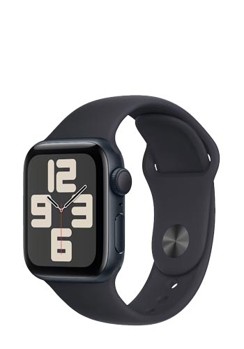 Apple Watch SE Aluminium GPS Midnight, Sportarmband Midnight M/L, MR9Y3QF/A, 40mm