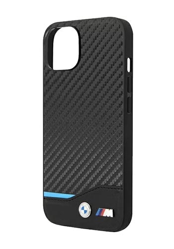BMW Hard Cover M Collection Carbon Black, für Apple iPhone 14 Pro, BMHCP14M22NBCK