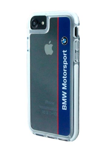 BMW Hard Cover Shockproof Transparent navy, für Apple iPhone SE(2022),SE(2020)/8/7, BMHCP7SPVNA
