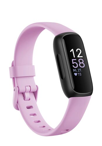 FitBit Inspire 3 Lilac-Black, Fitness Tracker mit Armband