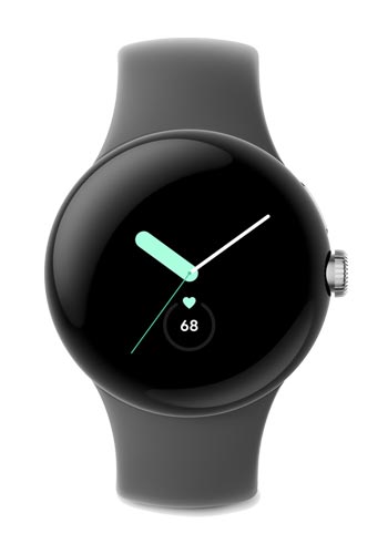 Google Pixel Watch Wi-Fi Silver/Charcoal, GA03305-DE, 43mm