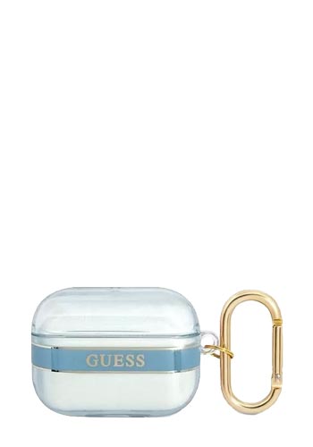 GUESS Cover Strap Blue, für AirPods Pro, GUAPHHTSB