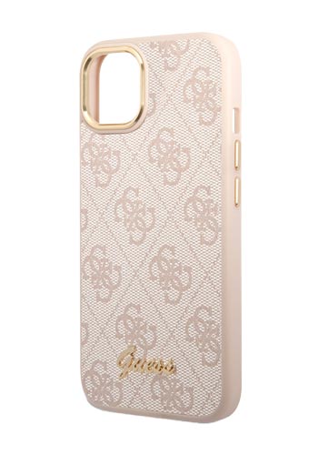 GUESS Hard Cover 4G Metal Pink, für iPhone 14 Plus, GUHCP14MHG4SHP