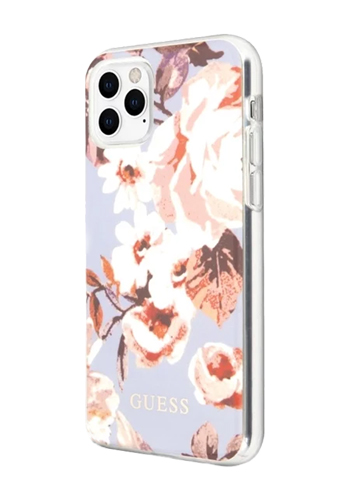 GUESS Hard Cover Lilac, Flower, für Apple iPhone 11 Pro Max, GUHCN65IMLFL02, Blister