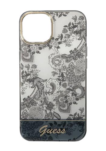 GUESS Hard Cover Porcelain Grey, für iPhone 14, GUHCP14SHGPLHG