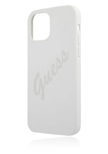 GUESS Hard Cover Silicone Vintage Cream, für iPhone 12 Pro Max, GUHCP12LLSVSCR, Blister