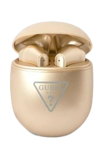 GUESS Wireless Bluetooth Headset Triangle Logo Gold, GUTWST82TRD, Universal