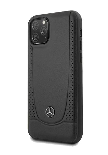 Mercedes-Benz Hard Cover Leather Urban Black, für iPhone 11 Pro, MEHCN58ARMBK