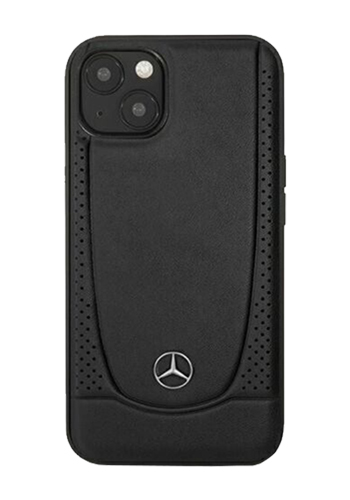 Mercedes-Benz Hard Cover Leather Urban Black, für iPhone 14, MEHCP14SARMBK