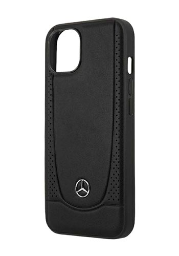 Mercedes-Benz Hard Cover Leather Urban Black, für iPhone 14 Plus, MEHCP14MARMBK