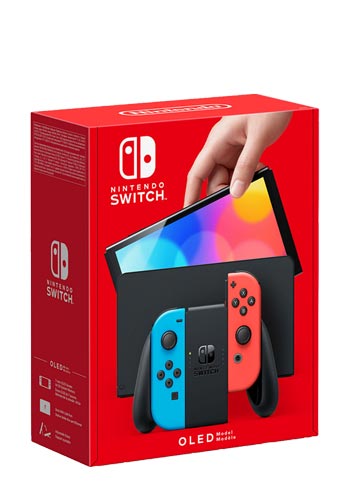 Nintendo Switch OLED 64GB, Red/Blue