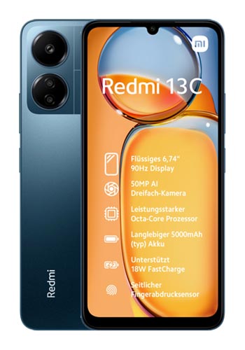 Xiaomi Redmi 13C 128GB, 4GB RAM, Navy Blue
