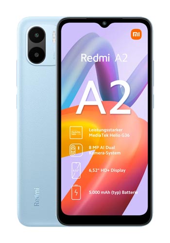 Xiaomi Redmi A2 Dual Sim 32GB, 2GB RAM, Light Blue