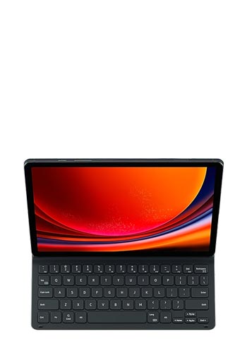 Samsung Book Cover Keyboard Slim Black, für Samsung Galaxy Tab S9, EF-DX710BBG