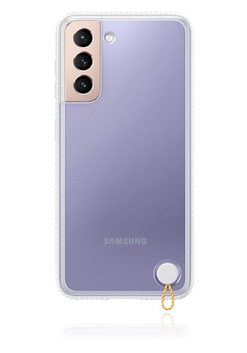 Samsung Clear Protective Cover White, für Samsung G991F Galaxy S21, EF-GG991CW, Blister