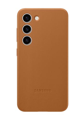 Samsung Leather Cover Camel, für Samsung Galaxy S23, EF-VS911LAEGWW