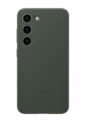 Samsung Leather Cover Green, für Samsung Galaxy S23, EF-VS911LG