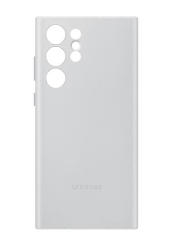 Samsung Leather Cover Light Gray, für Samsung Galaxy S22 Ultra, EF-VS908LJ