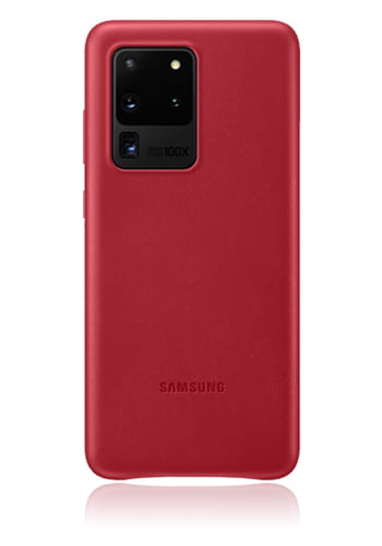 Samsung Leather Cover Red, für Samsung G988F Galaxy S20 Ultra, EF-VG988LR