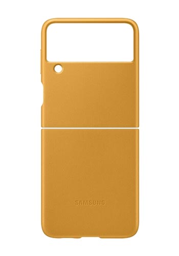 Samsung Leather Cover Yellow, Samsung F111 Galaxy Z Flip, EF-VF711LY, Blister