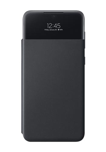 Samsung S View Wallet Cover Black, für Samsung Galaxy A33 5G,EF-EA336PB