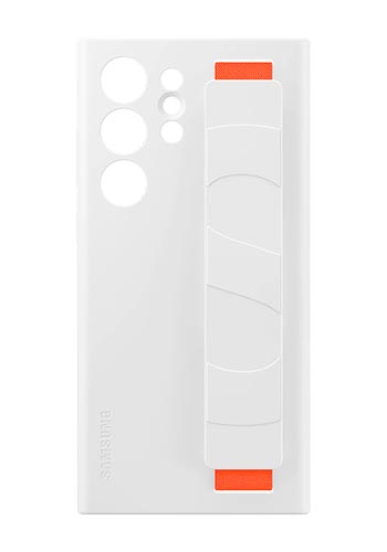Samsung Silicone Grip Case White, für Samsung Galaxy S23 Ultra, EF-GS918TWEGWW