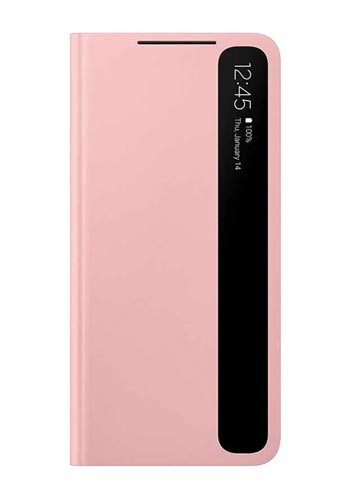 Samsung Smart Clear View Cover Book Style Pink, für Samsung G996F Galaxy S21 Plus, EF-ZG996CP, EU Blister